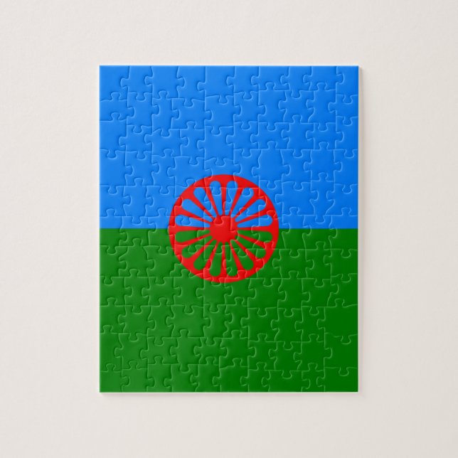 Official Romany gypsy flag Jigsaw Puzzle (Vertical)