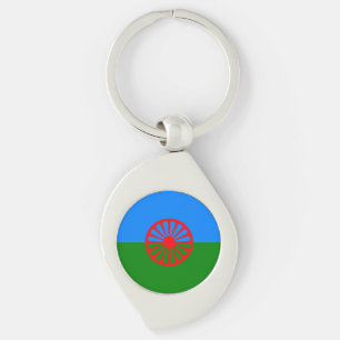 Official Romany gypsy flag Keychain