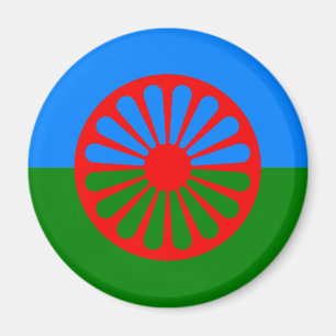 Official Romany gypsy flag Magnet
