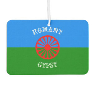 Official romany gypsy flag symbol air freshener
