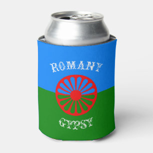 Official romany gypsy flag symbol can cooler