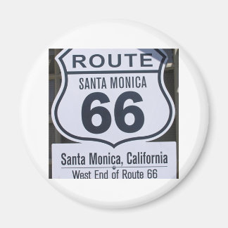 Official Route 66 end sign santa monica Magnet