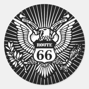 Official Rt. 66 Classic Round Sticker