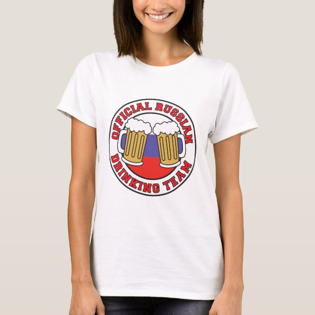 Official Russian Drinking Team T-Shirt (Front)