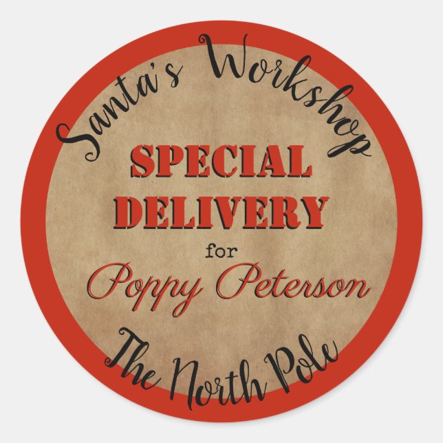 Official Santa's Workshop Stickers (Front)
