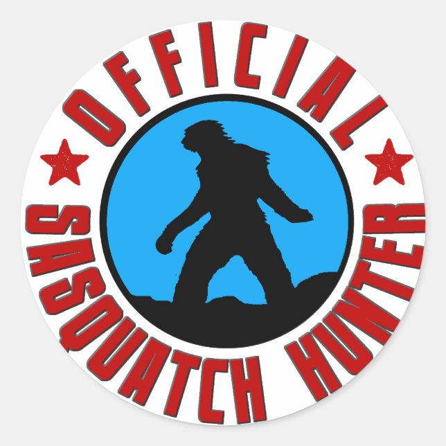 Official Sasquatch Hunter! Bigfoot Member Sticker (Front)