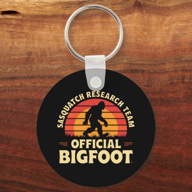  Official Sasquatch Research Team: Bigfoot Hunters Keychain (Front)