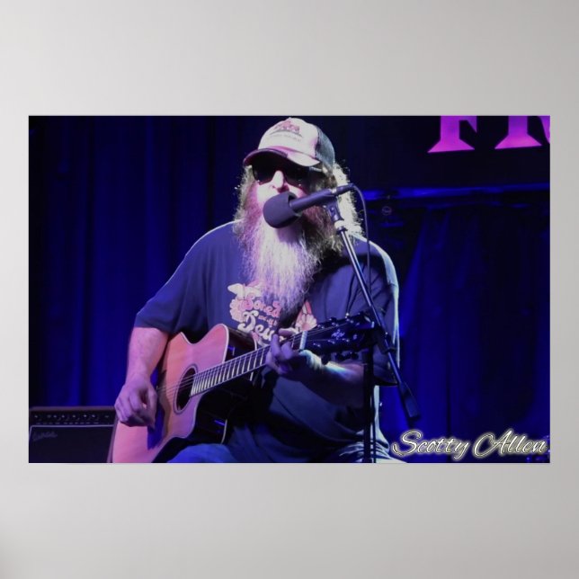 Official Scotty Allen LIVE Wall Poster (Front)