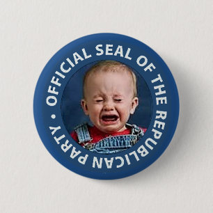 official seal of the republican party 2 inch round button