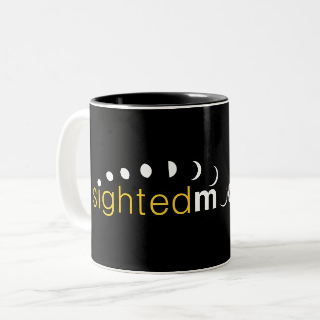 Official Sighted Moon dot com Two-Tone Coffee Mug (Front Left)