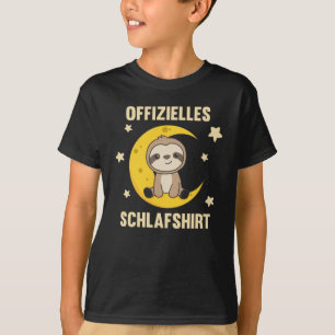Official Sleep Shirt Sloth Moon Stars Sweet