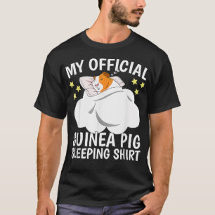 Official Sleeping  Sleep Pajama Naps PJ Guinea Pig T-Shirt
