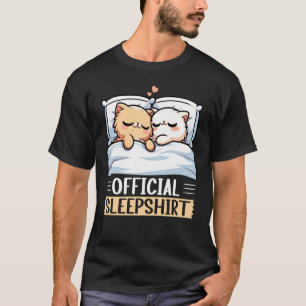 Official Sleepshirt Funny Persian Cat Nap Pyjamas T-Shirt