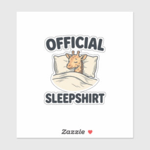 Official Sleepshirt Giraffe Funny Sleep Shirt Desi