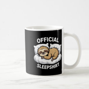 Official Sleepshirt Sloth Funny Pajama Gifts Coffee Mug