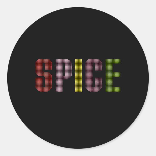 Official Spice Classic Round Sticker (Front)