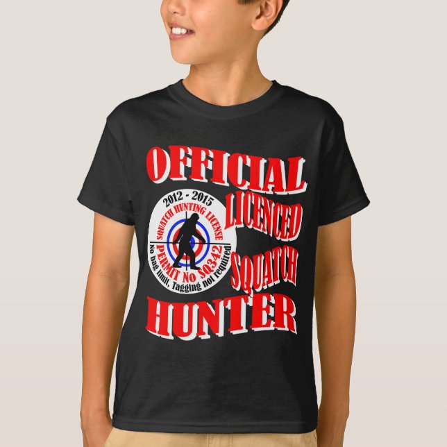 Official squatch hunter T-Shirt (Front)