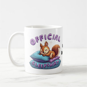Official Squirrel Sleep Cute & Funny Napping Coffee Mug