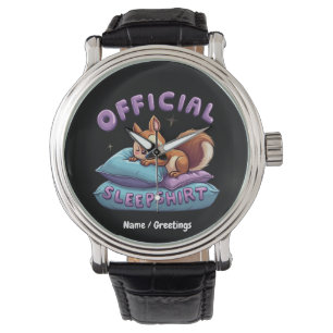 Official Squirrel Sleep Cute & Funny Napping Watch