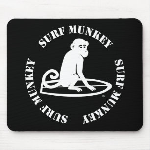 Official Surf Munkey logo for dark backgrounds Mouse Pad