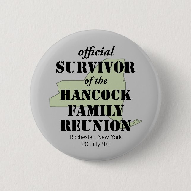 Official Survivor (green) 2 Inch Round Button (Front)