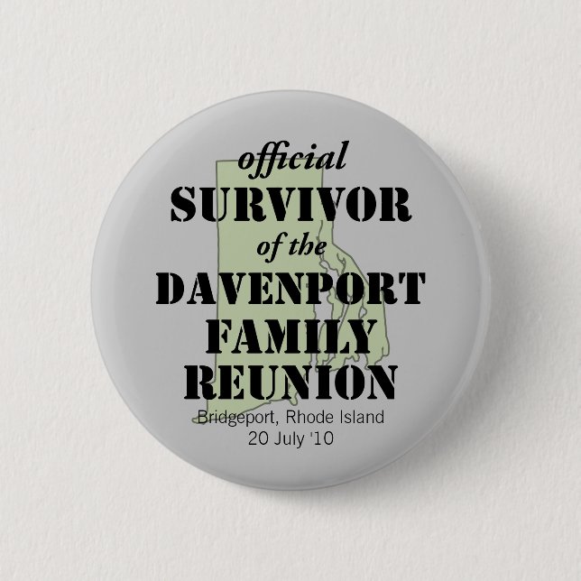 Official Survivor (green) 2 Inch Round Button (Front)