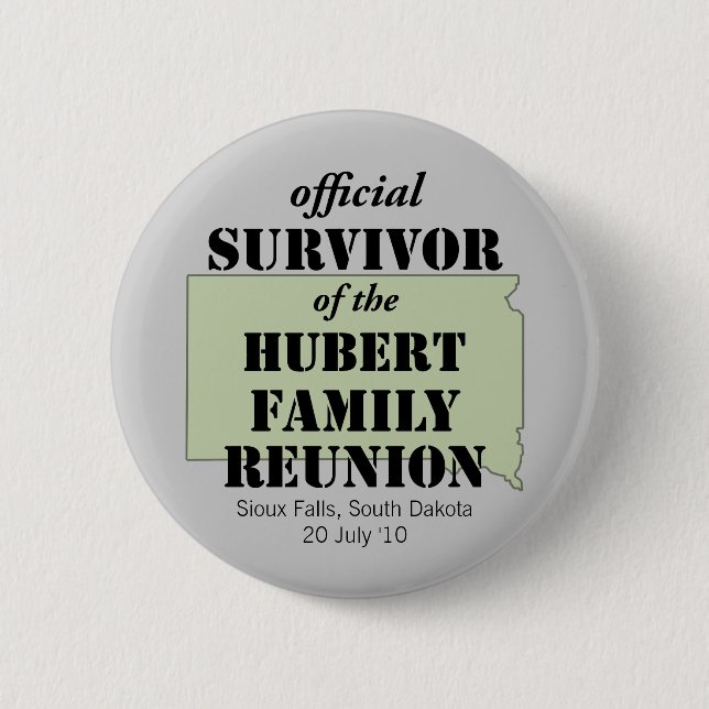 Official Survivor (green) 2 Inch Round Button (Front)