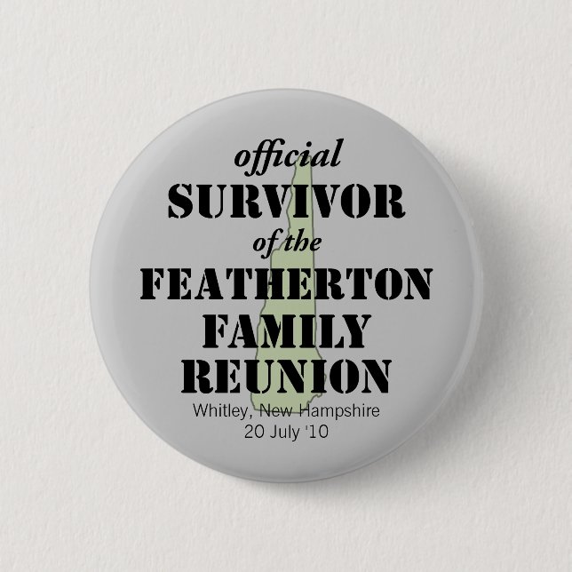 Official Survivor (green) 2 Inch Round Button (Front)