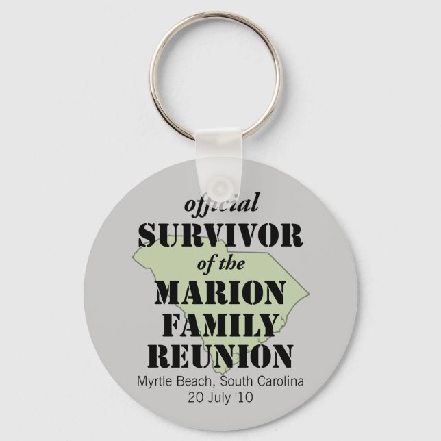 Official Survivor (green) Keychain (Front)