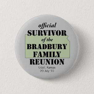 Official Survivor of Family Reunion - Kansas 2 Inch Round Button