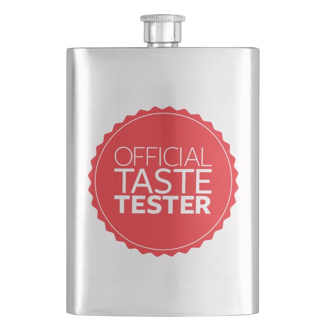 Official Taste Tester Hip Flask (Front)