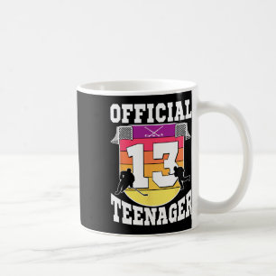Official Teenager 13th Birthday Ice Hockey Boy 13 Coffee Mug
