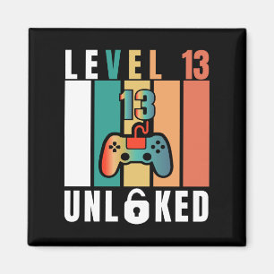 Official Teenager Level 13 Unlocked Birthday Magnet