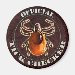 Official Tick Chequered fridge magnet