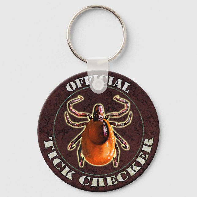 Official Tick Chequered keychain (Front)