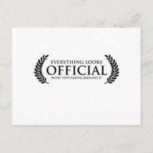 Official Tiny Leaves Postcard
