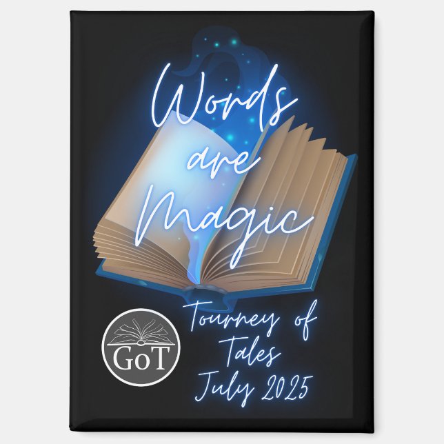Official Tourney of Tales July 2025 Magnet (Front)