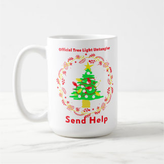 Official Tree Light Untangler – Send Help Coffee Mug