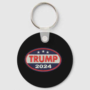 Official Trump 2024 Embroidery Emblem Keychain