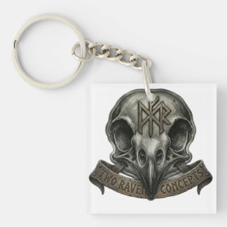 Official Two Raven Concepts Brand Logo Acrylic Keychain