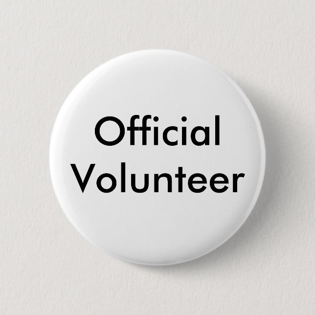Official Volunteer button (Front)