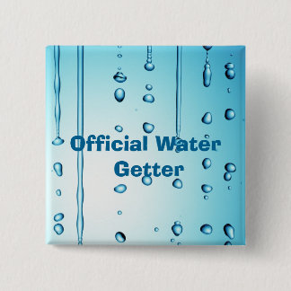 Official Water Getter 2 Inch Square Button