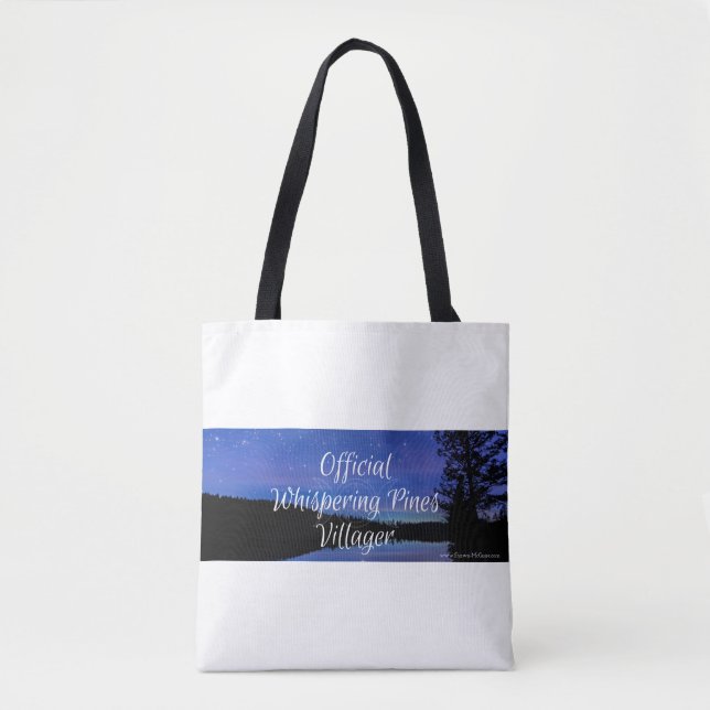 Official Whispering Pine Villager large tote Bag (Front)