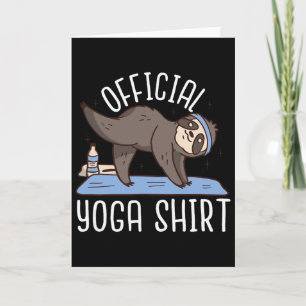 Official Yoga - Funny Yoga Card