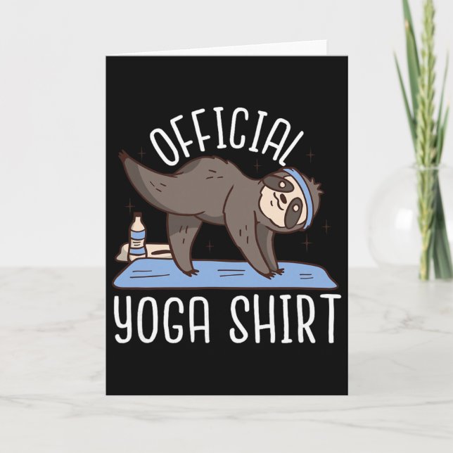 Official Yoga - Funny Yoga  Card (Front)