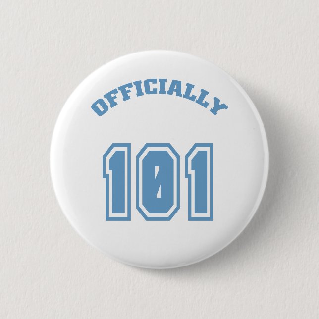 Officially 101 2 inch round button (Front)