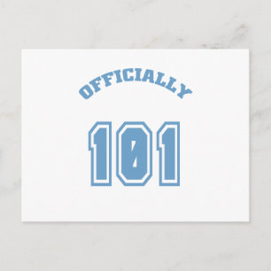 Officially 101 postcard