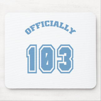 Officially 103 mouse pad