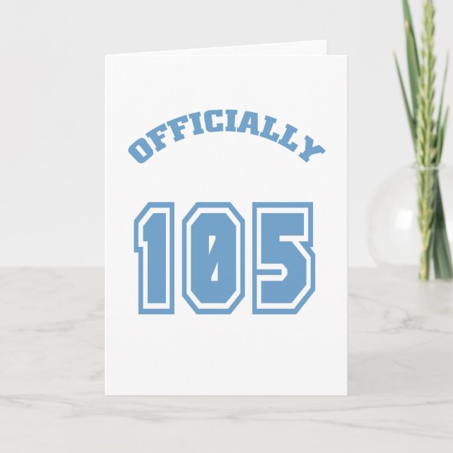 Officially 105 card (Front)