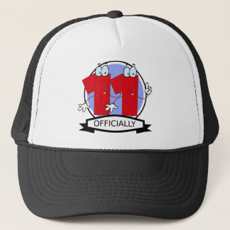 Officially 11 Birthday Logo Trucker Hat